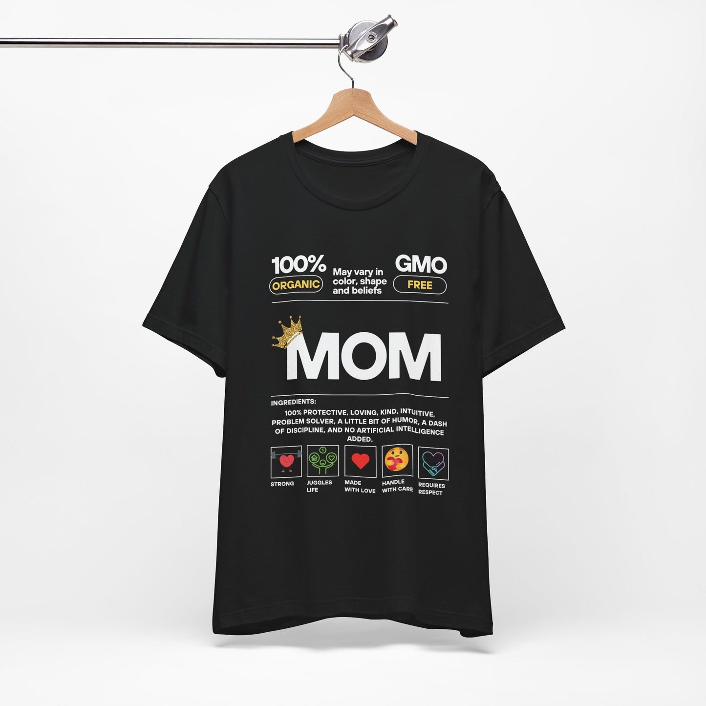 Ingredients of a MOM T-shirt