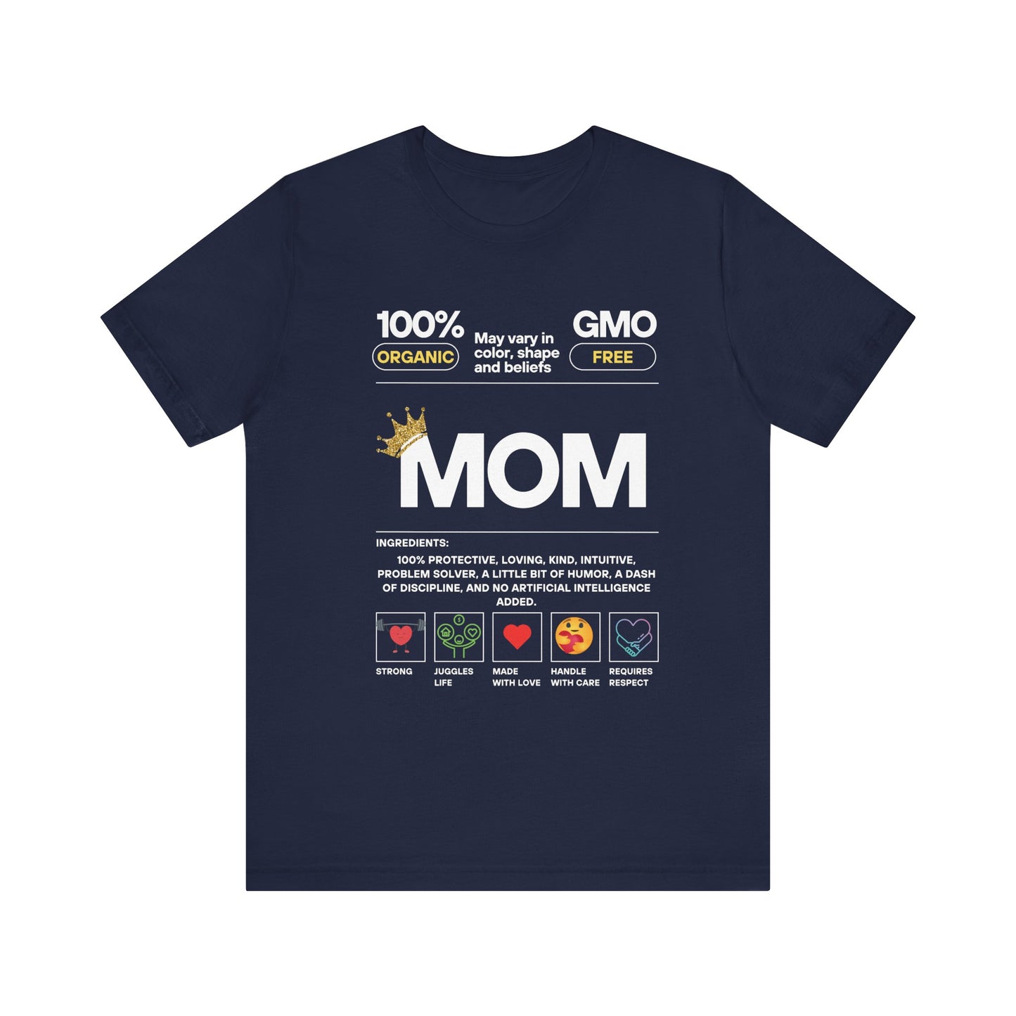 Ingredients of a MOM T-shirt