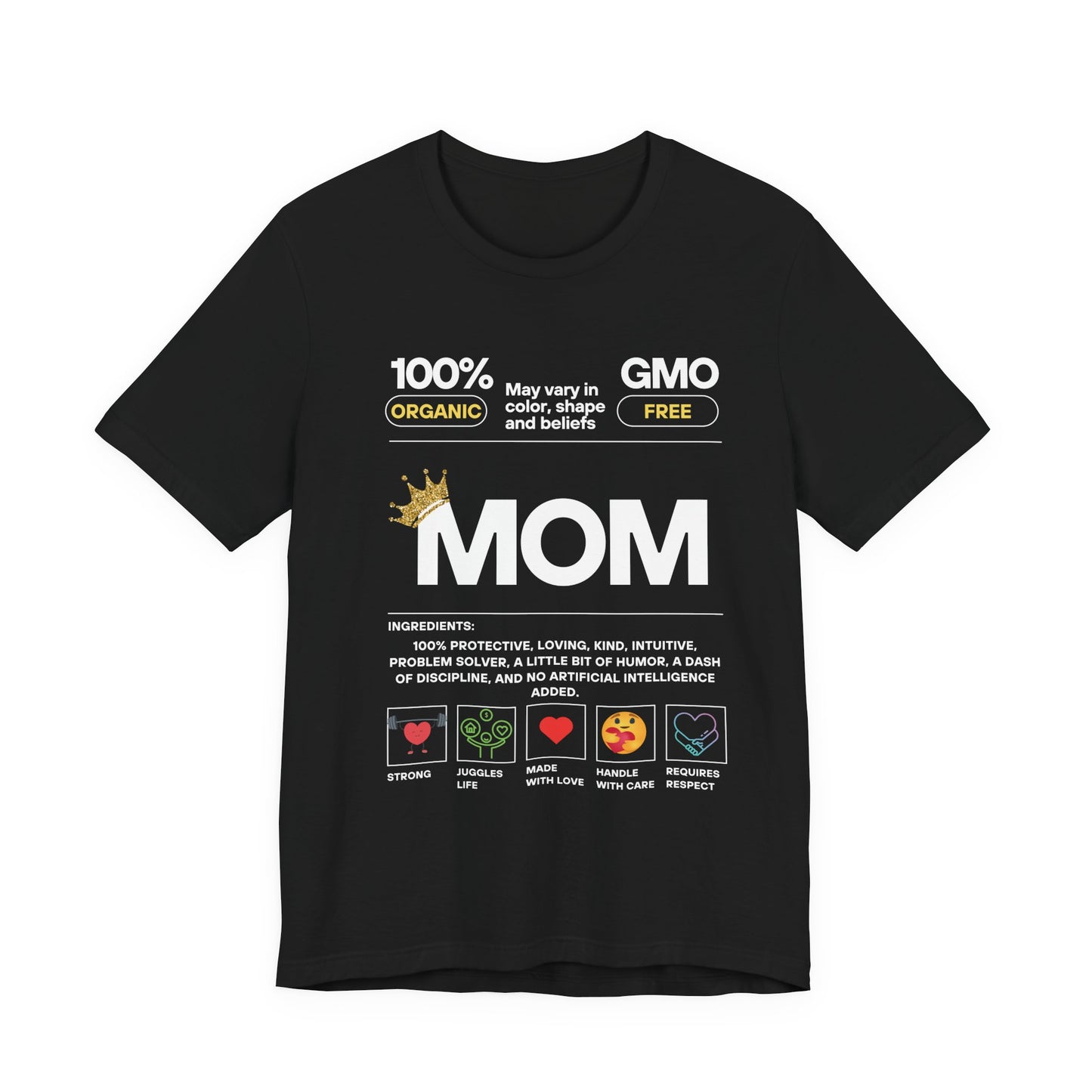 Ingredients of a MOM T-shirt
