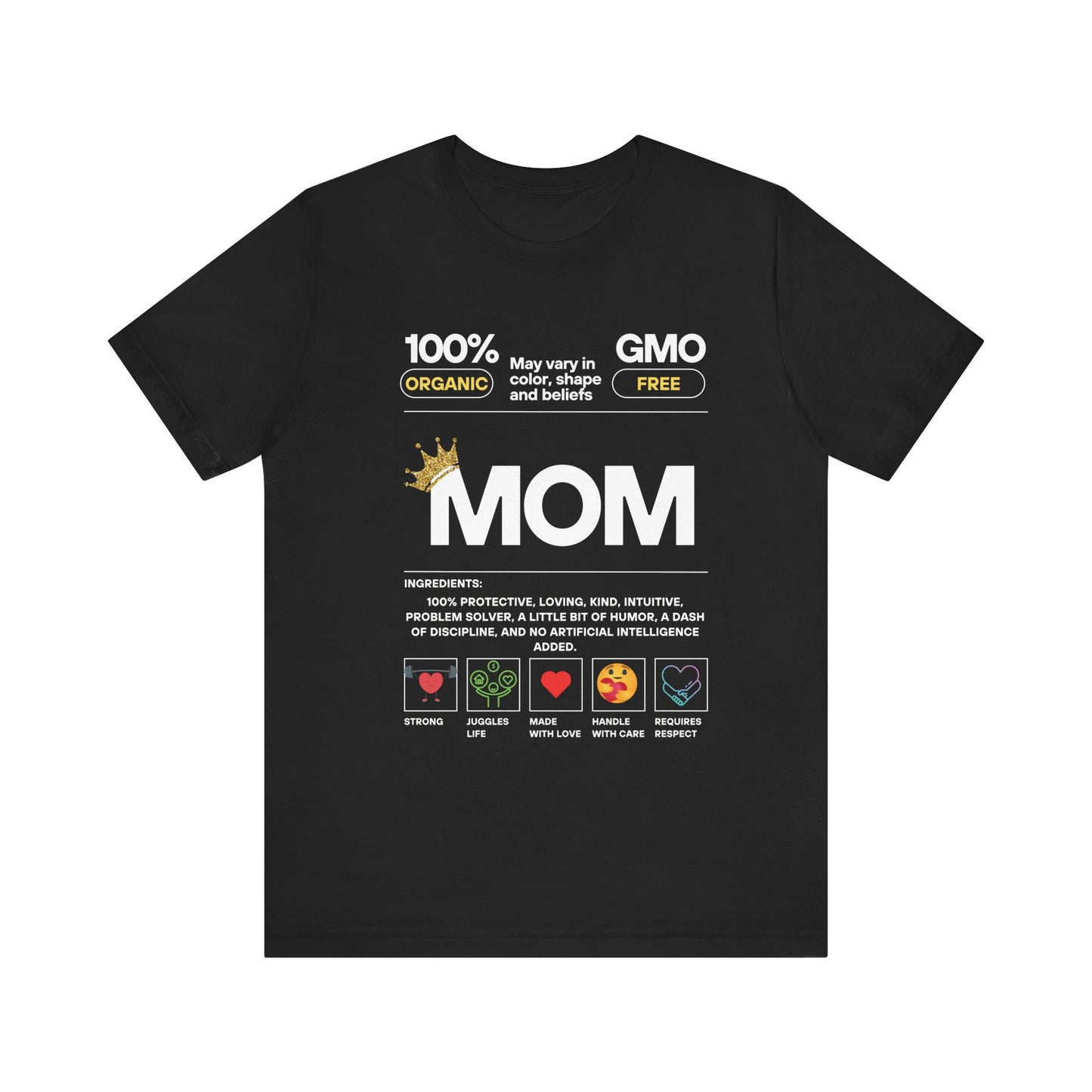 Ingredients of a MOM T-shirt
