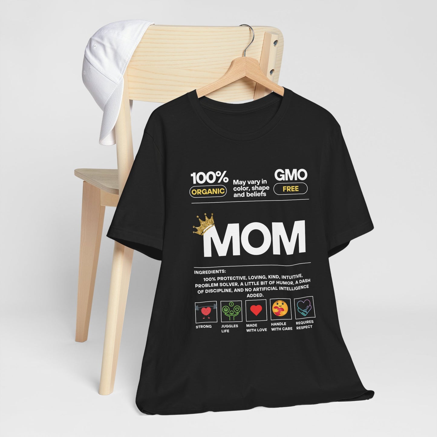 Ingredients of a MOM T-shirt