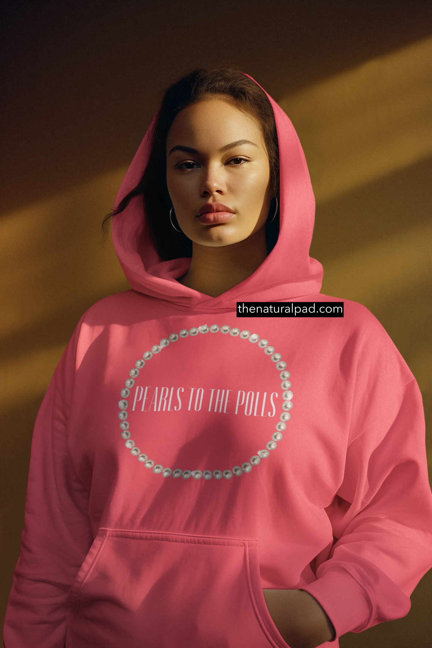 "PEARLS TO THE POLLS" Hooded Sweatshirt